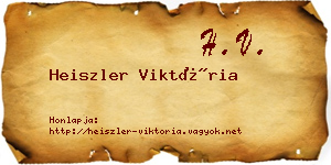 Heiszler Viktória névjegykártya